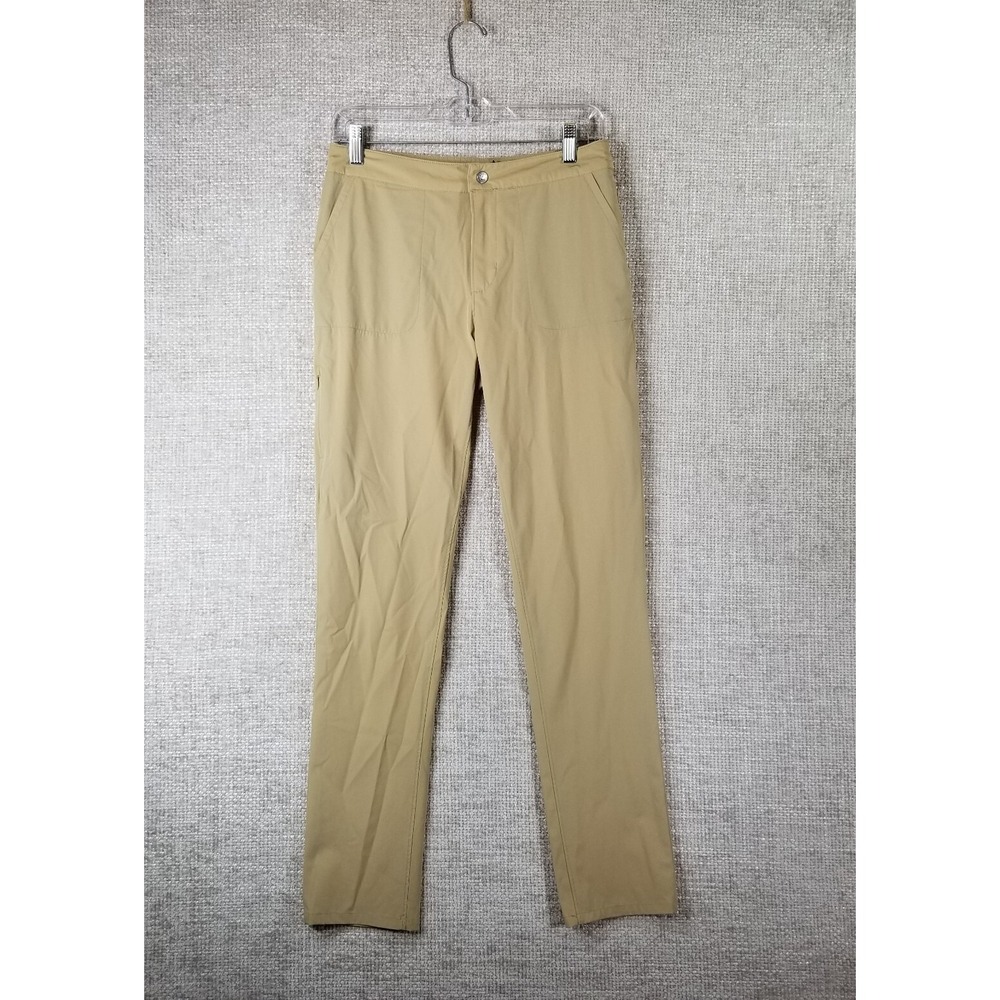 Mountain Khakis Trail Pants Women's 4 Stretch Cargo Classic Slim Fit‎ Tan EUC